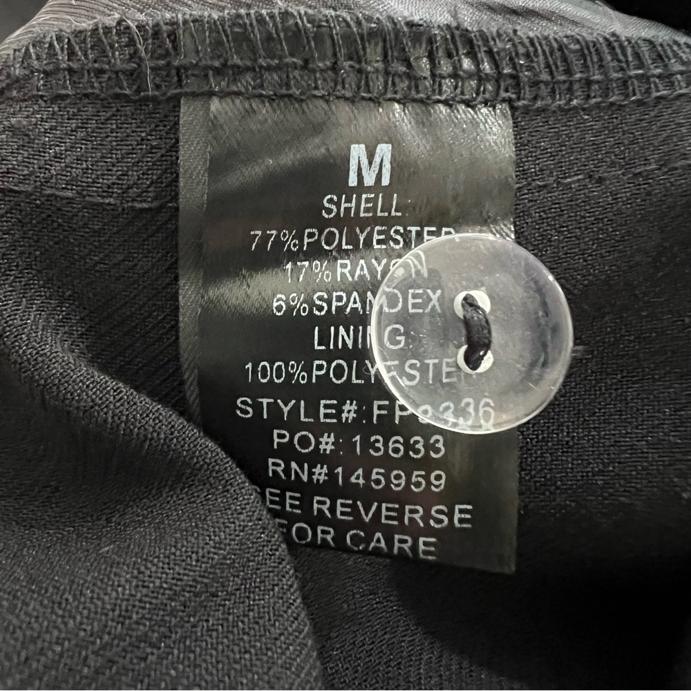 Dress Forum Black Wide Leg Dress Pants Medium - Picture 6 of 7